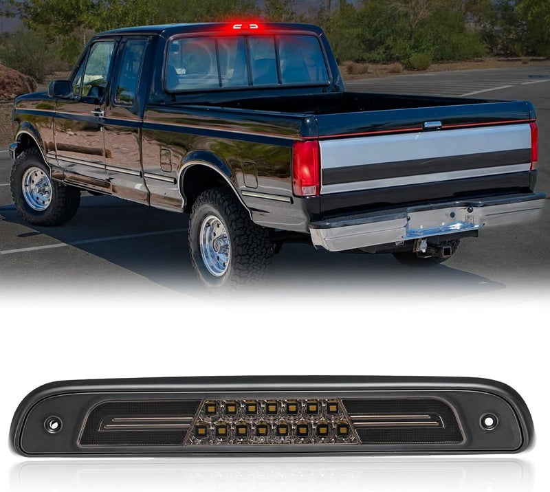 Mynoway LED 3rd Third Brake Light Fits For 1992-1996 Bronco/1994-1996 F150 F250/1994-1997 F350,Center High Mount Stop Lamp,Cab Roof Cargo Light Accessories,Smoked Lens - Image 1